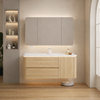 LUNARO Korean Minimalistic Wooden Bathroom Vanity Set